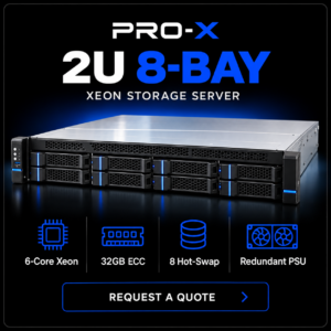 PRO-X 2U 8-Bay Xeon Storage Server